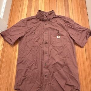 Carhartt Men's Casual Button Down in Dark Brown